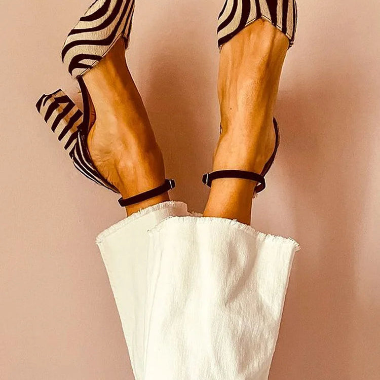 Elle™ | Zebra Print Pointed Heels