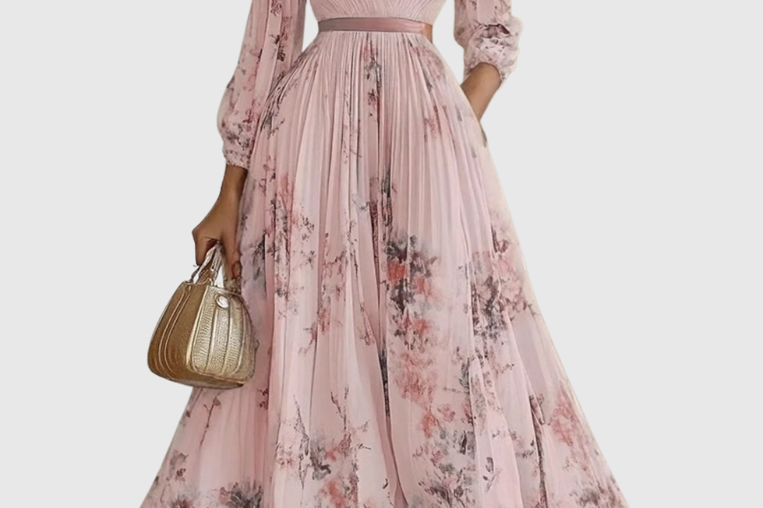 Rowella | Elegant Pleated Maxi Dress