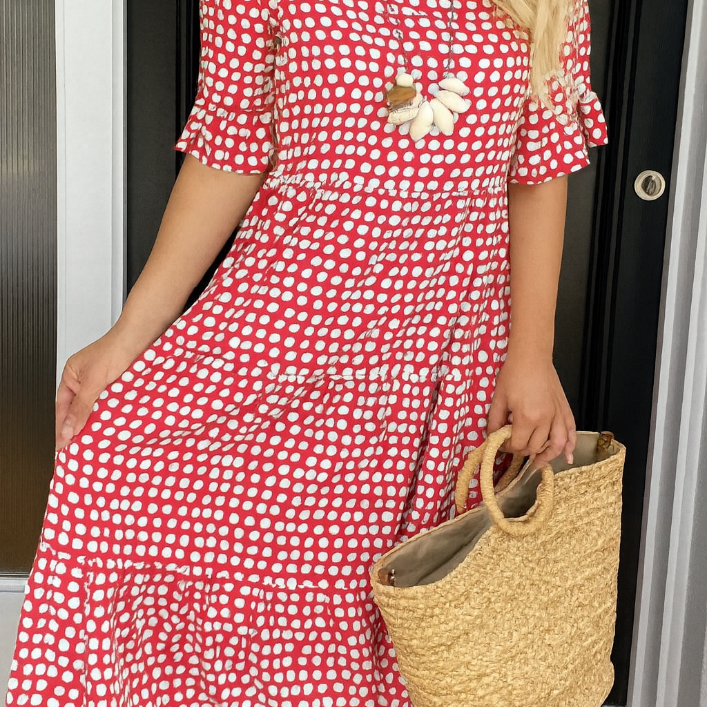 Diane | Short Sleeve Midi Dress