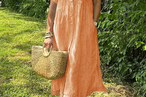 Ishka™ | Striped Shirt Dress