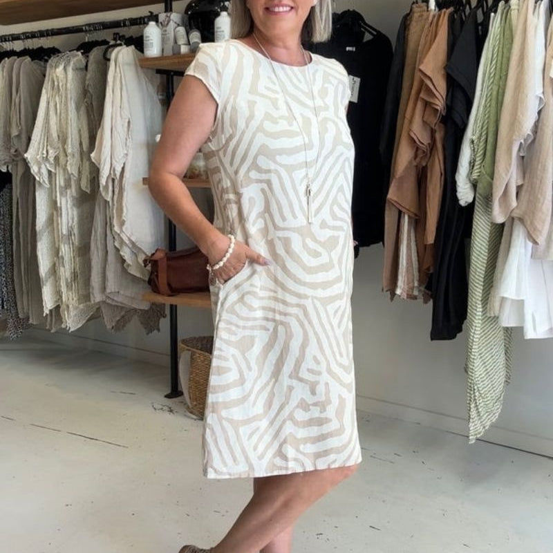 Ava | round neck summer dress