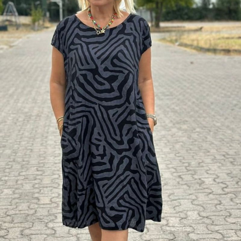 Ava | round neck summer dress