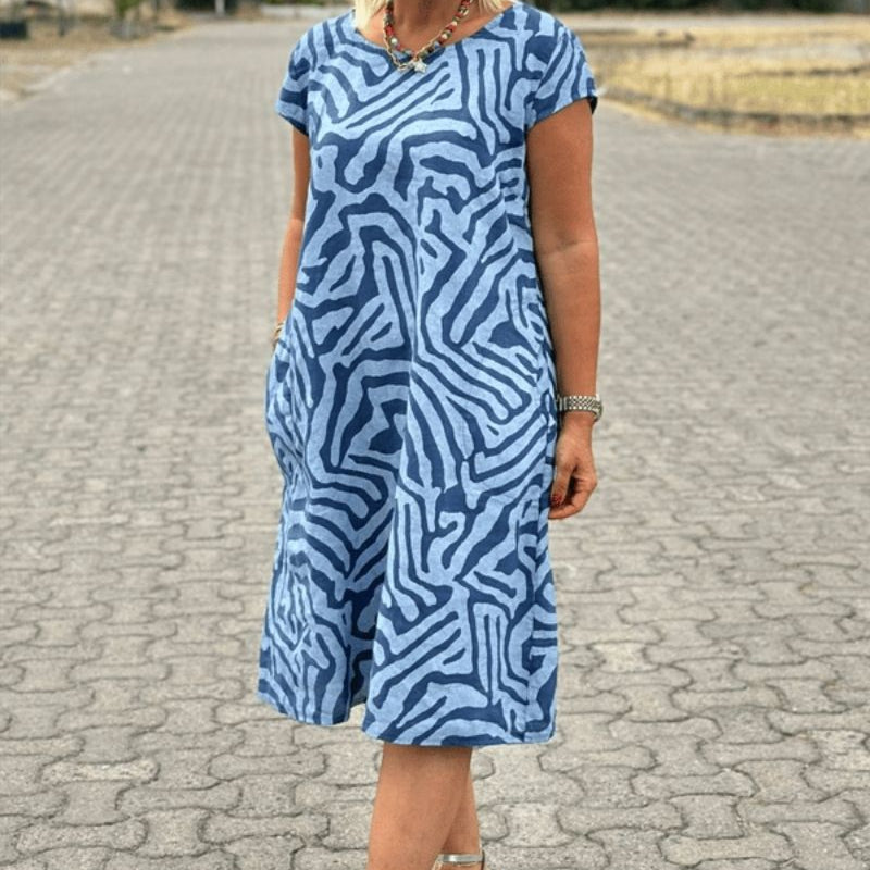 Ava | round neck summer dress