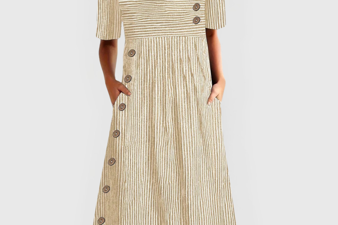 Wanda Striped Midi Dress