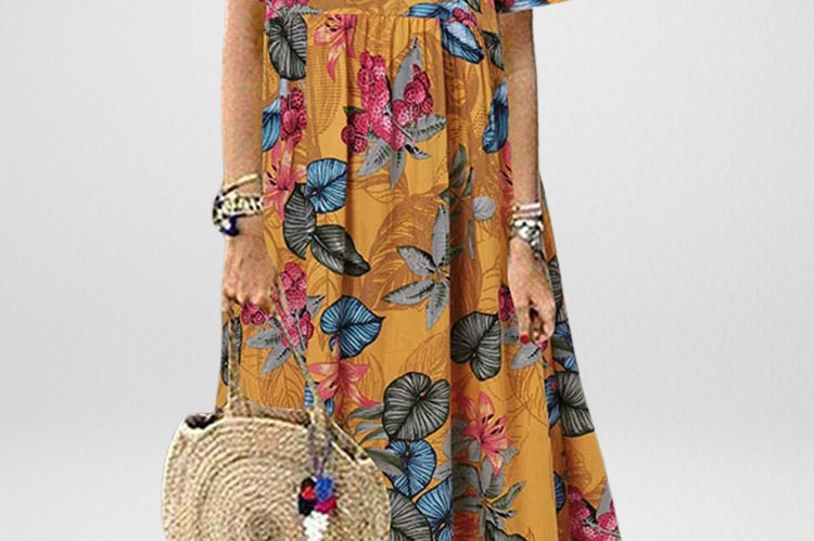 Aviva™ | Boho Floral Maxi Dress