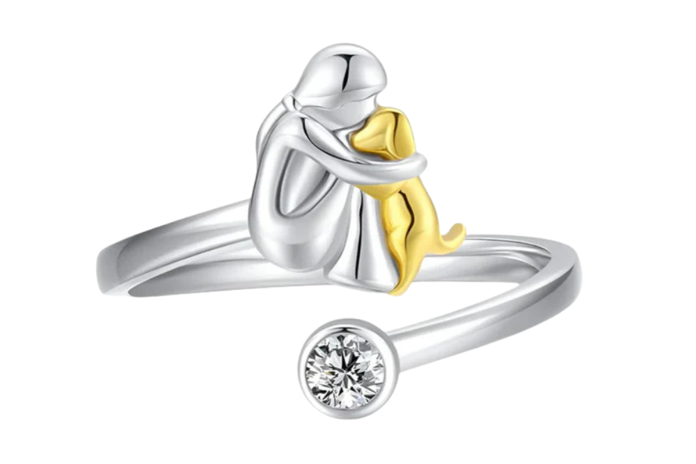 Dog Lover's Embrace Ring