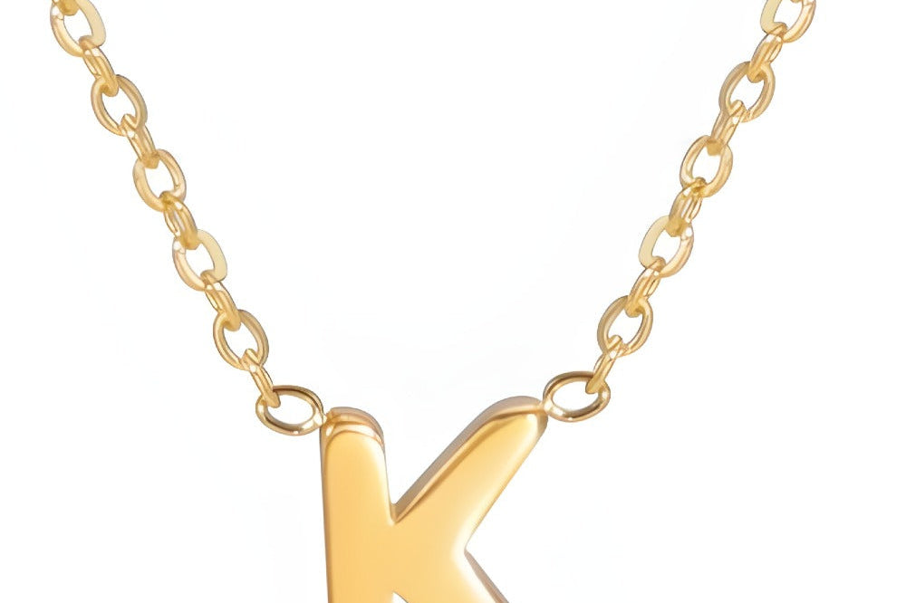 Signature Gold letter Necklace