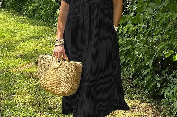 Ishka™ | Striped Shirt Dress