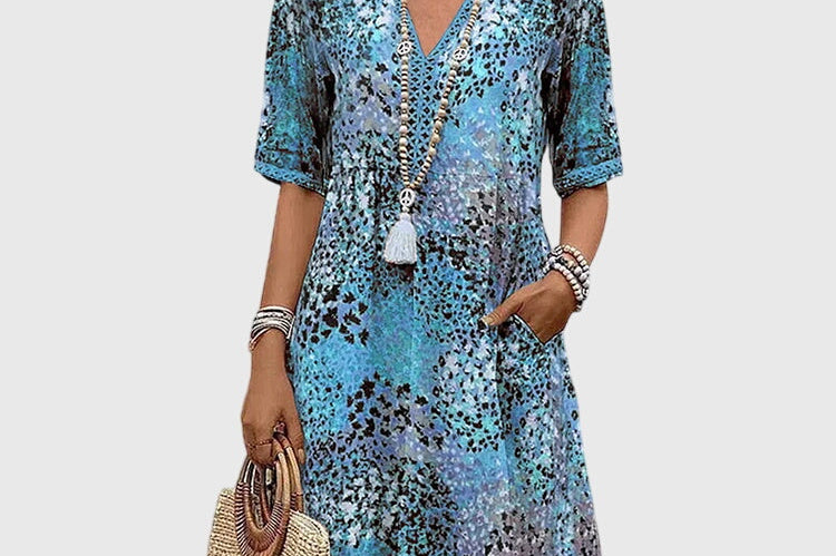 Bella | Elegant Floral Midi Dress