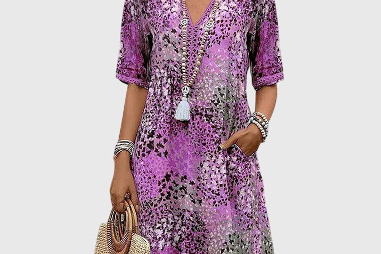 Bella | Elegant Floral Midi Dress
