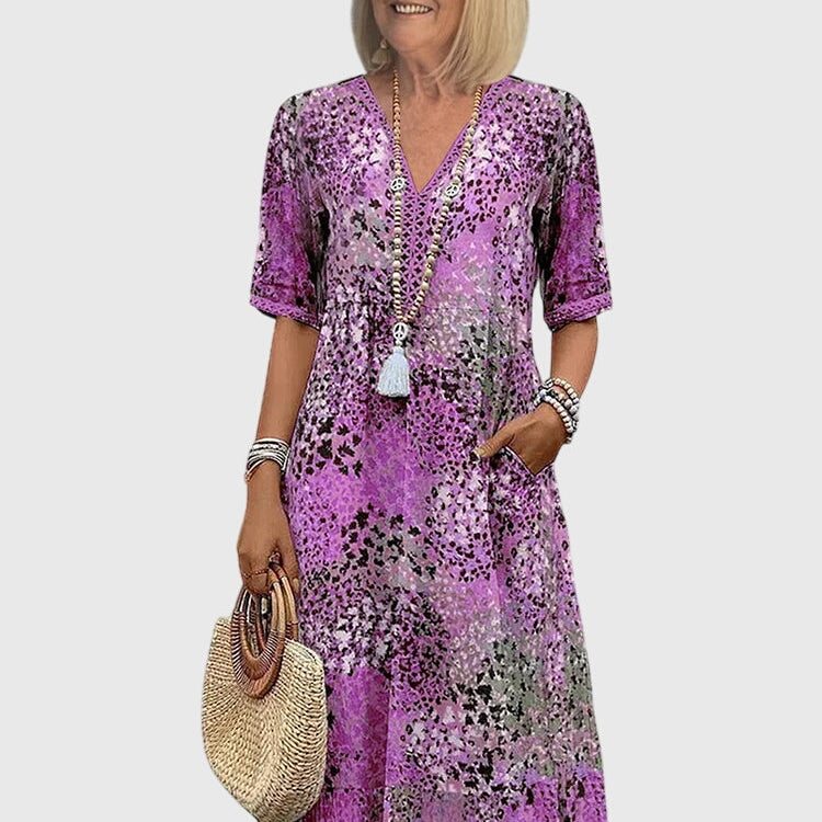 Bella | Elegant Floral Midi Dress