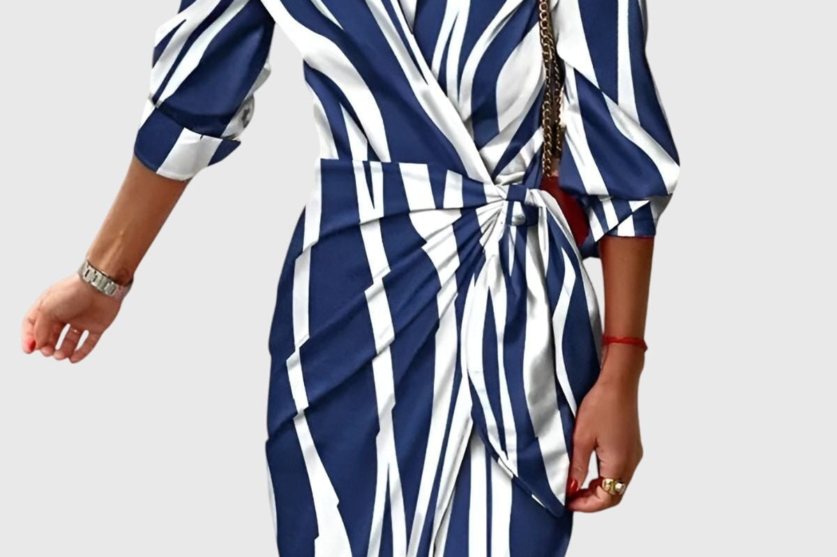Everly | Elegant Wrap Dress With Print