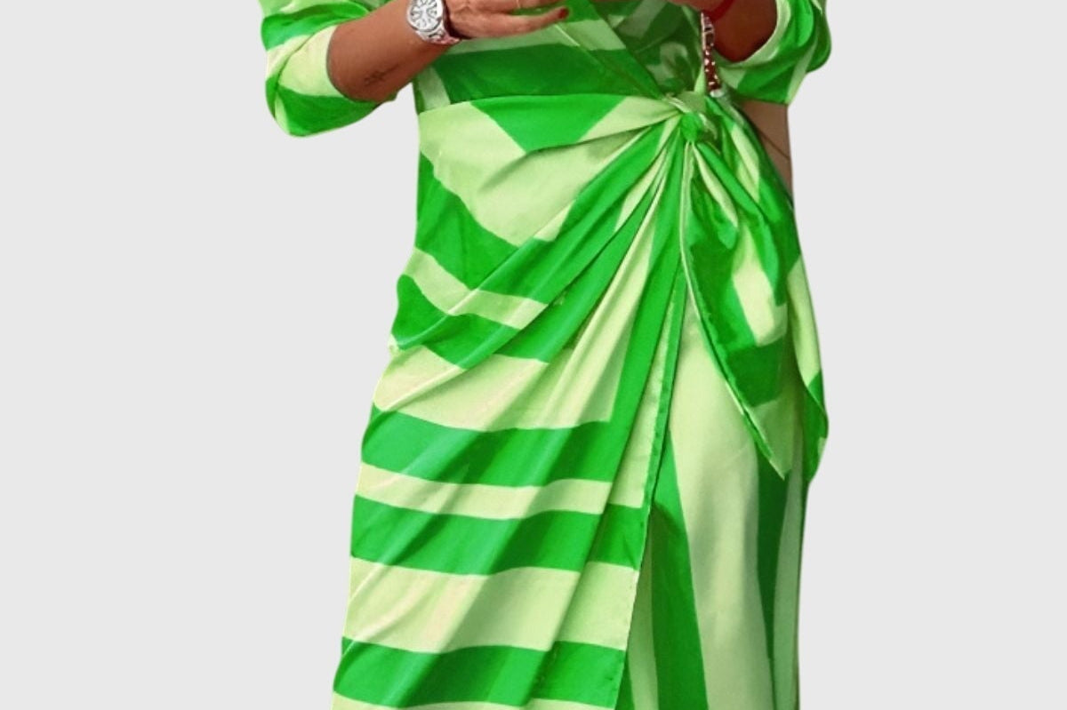Everly | Elegant Wrap Dress With Print