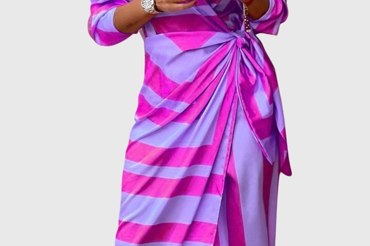 Everly | Elegant Wrap Dress With Print