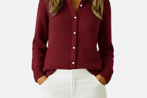 Audrey | Classic Knitted Button Cardigan