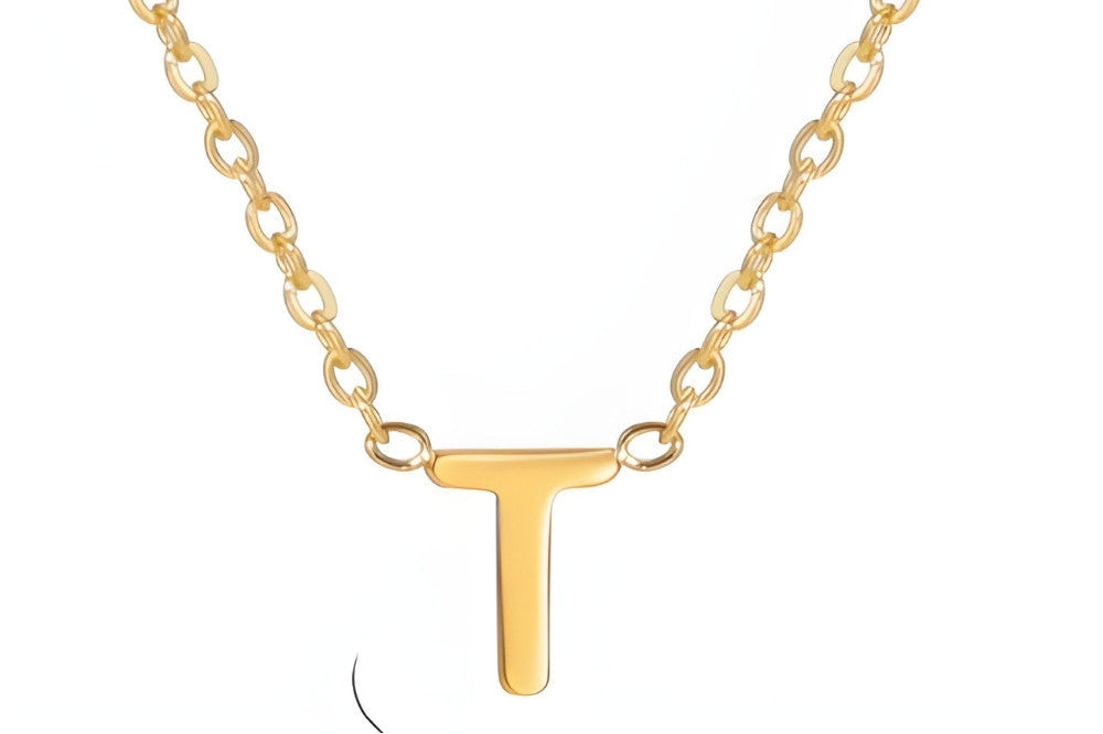 Signature Gold letter Necklace