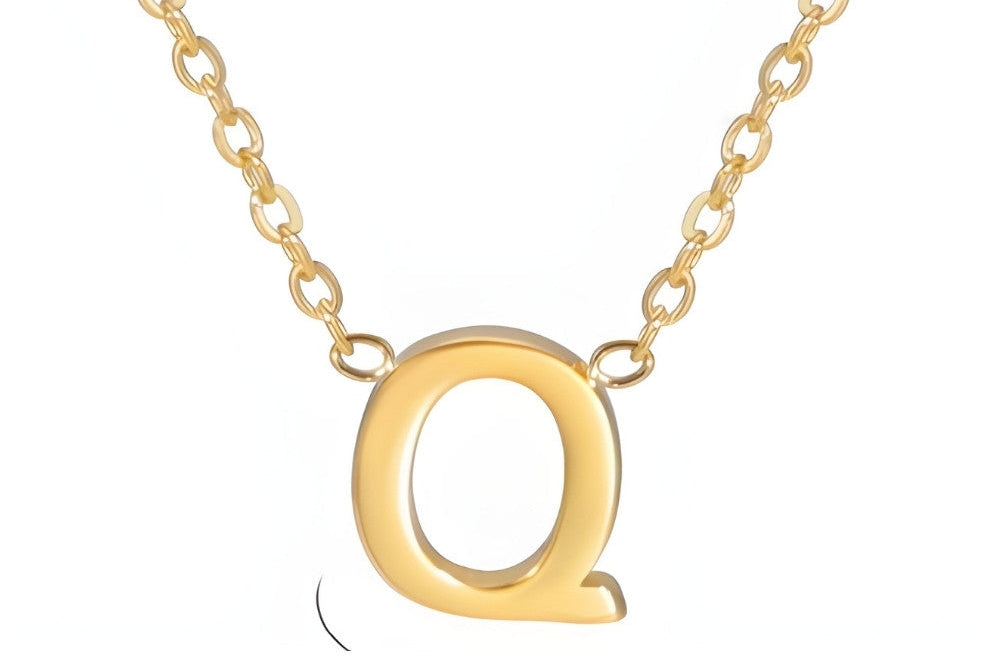 Signature Gold letter Necklace