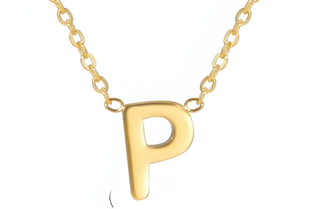 Signature Gold letter Necklace