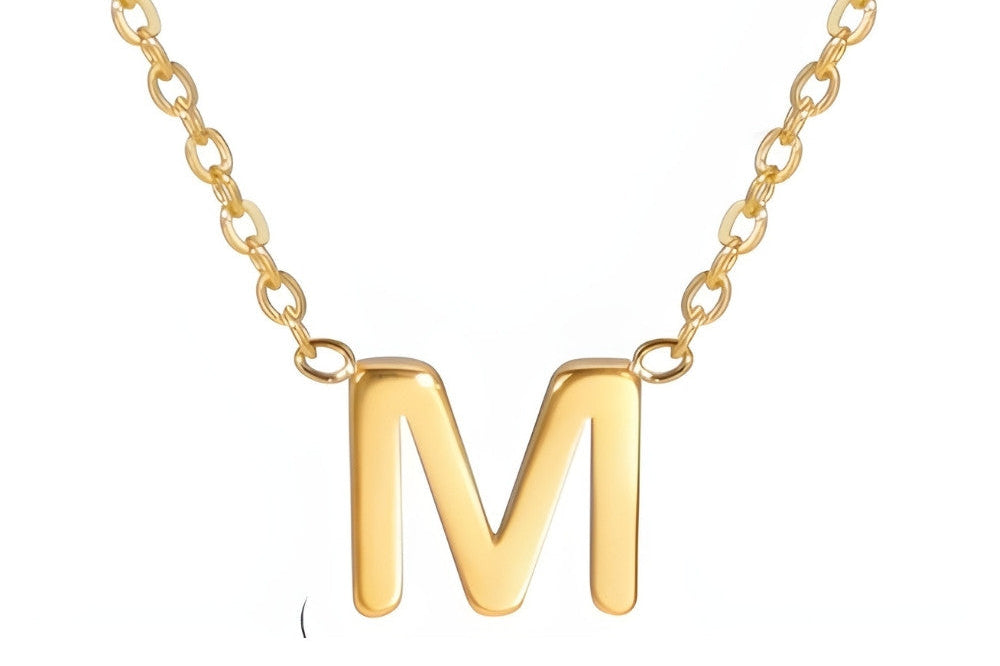 Signature Gold letter Necklace