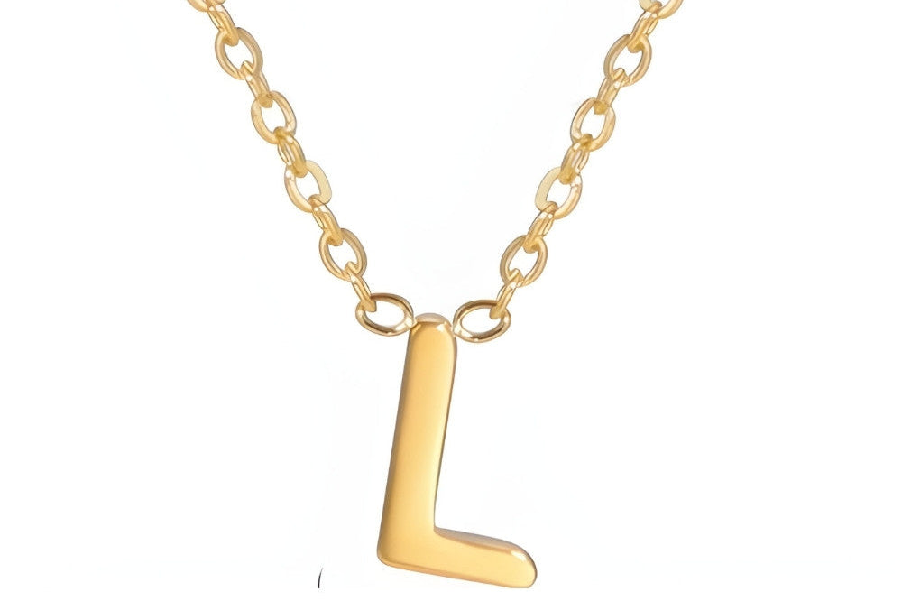 Signature Gold letter Necklace