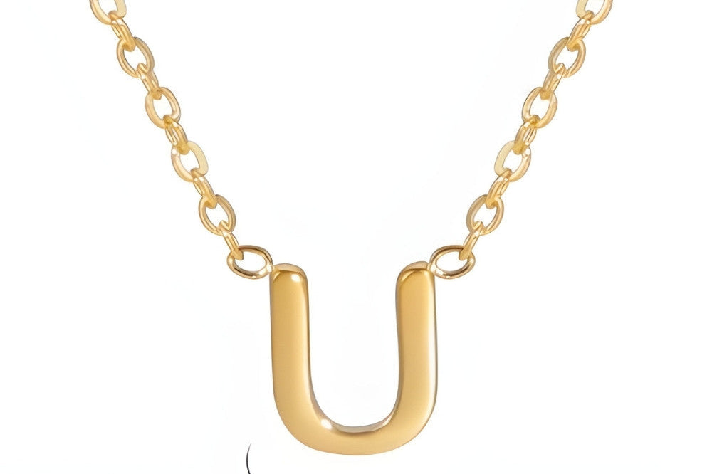 Signature Gold letter Necklace