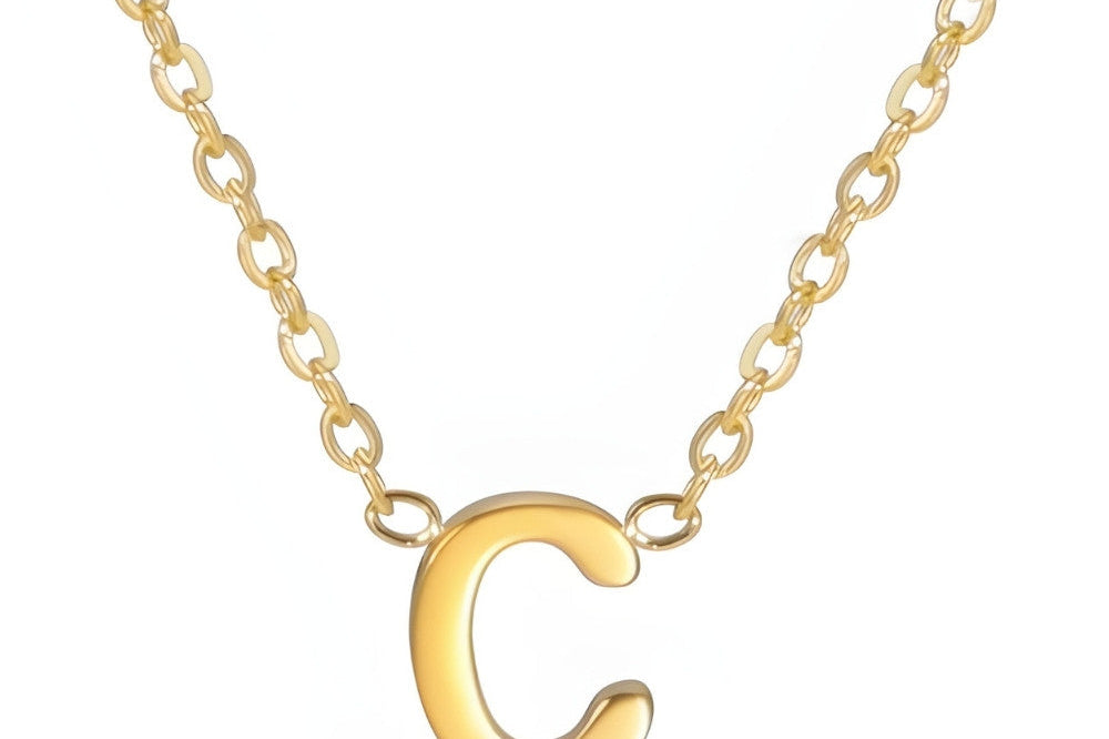 Signature Gold letter Necklace