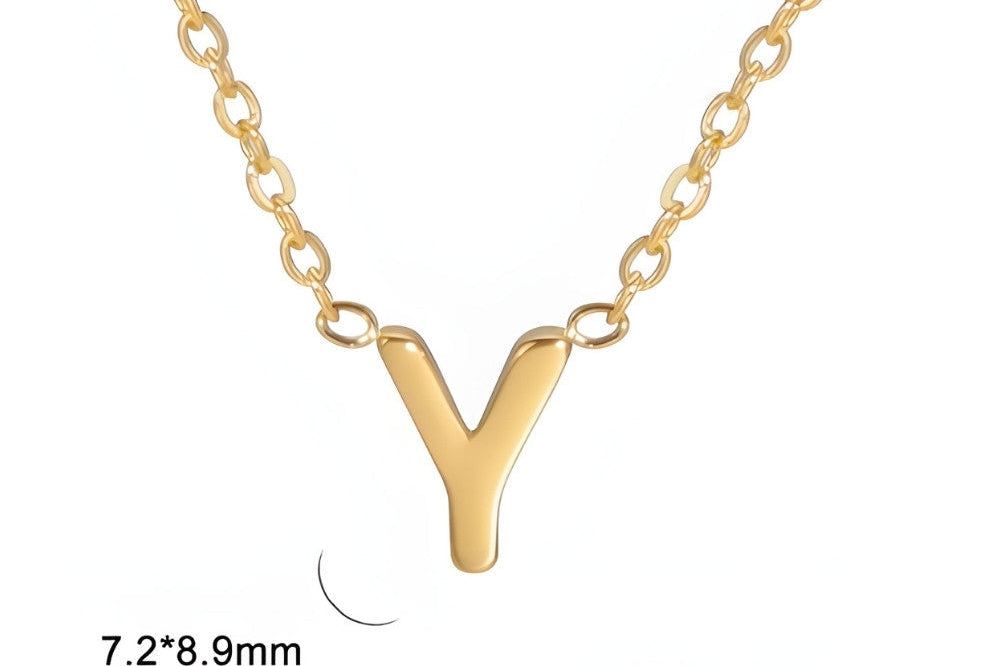 Signature Gold letter Necklace