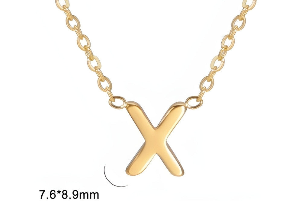 Signature Gold letter Necklace