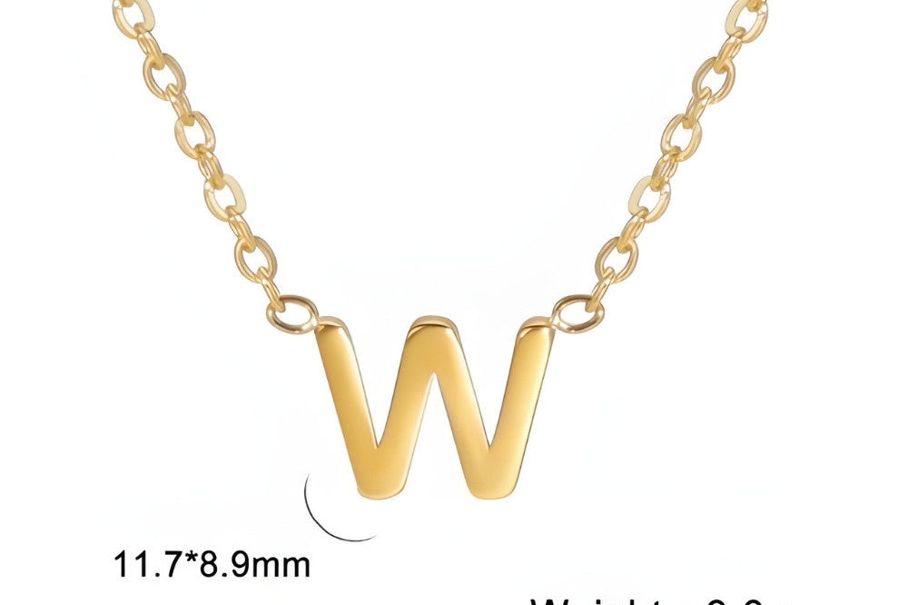 Signature Gold letter Necklace