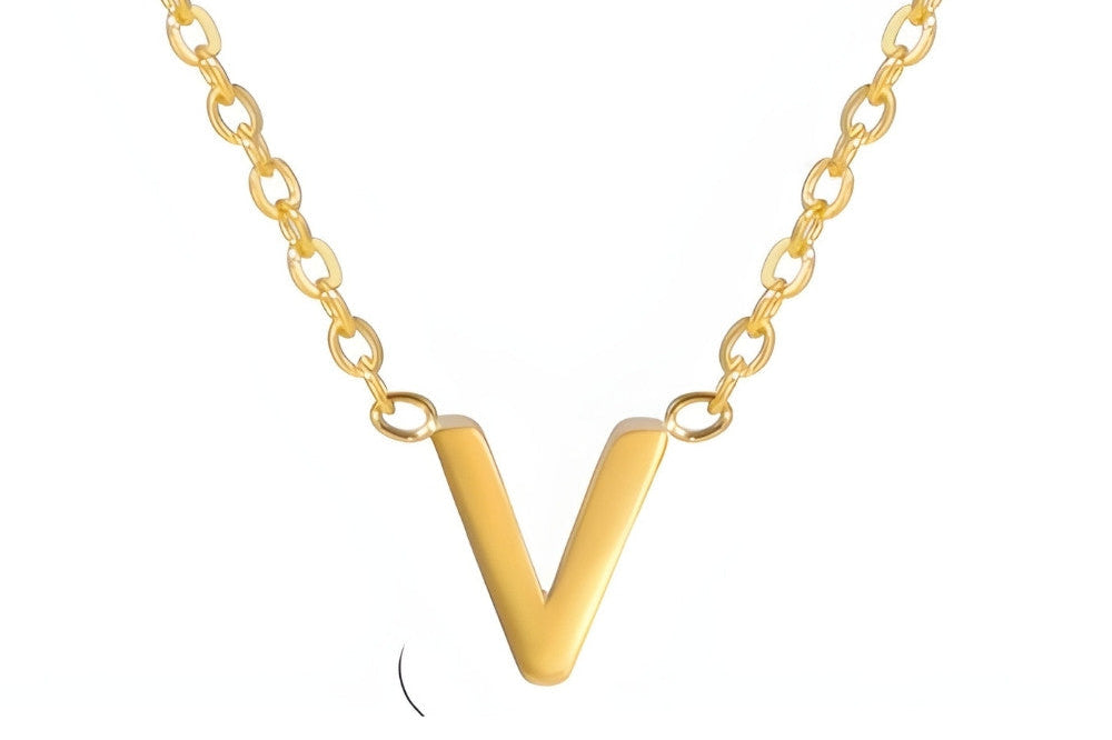 Signature Gold letter Necklace
