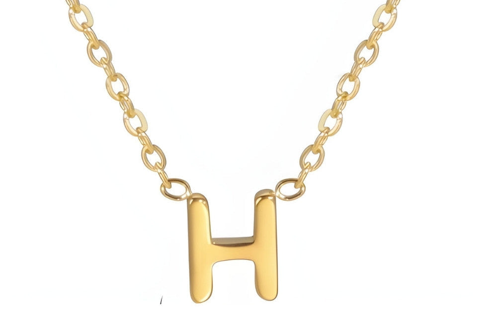 Signature Gold letter Necklace