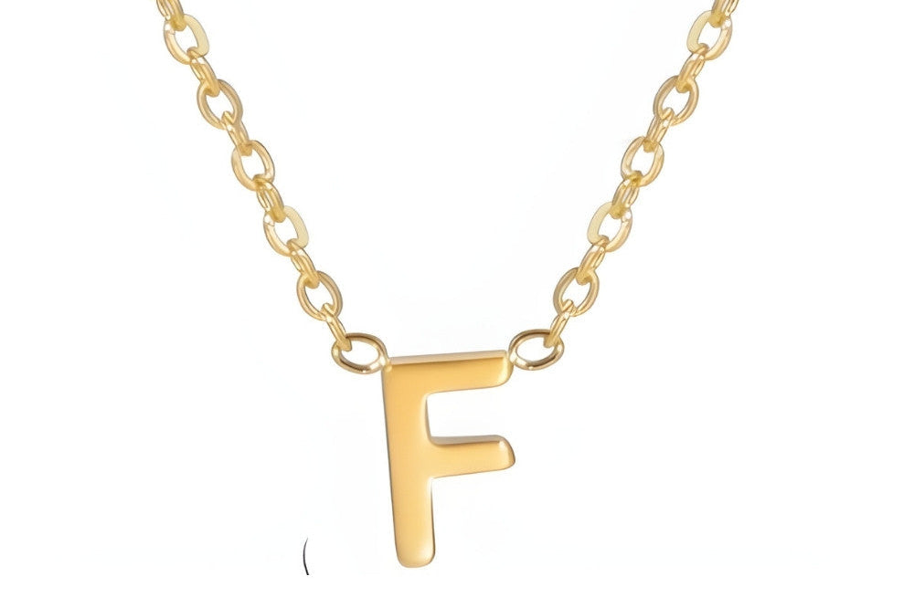 Signature Gold letter Necklace