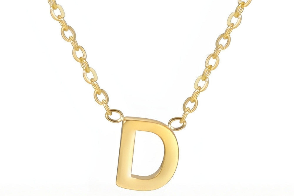 Signature Gold letter Necklace
