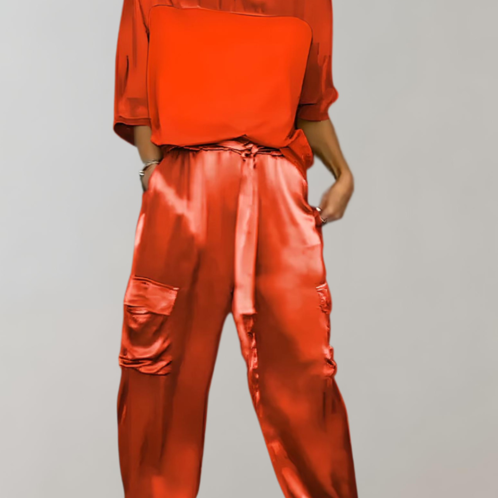 Finley - Silky Cargo Lounge Set