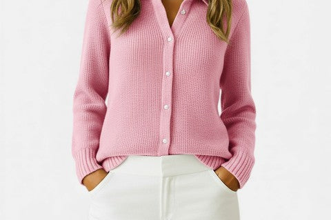 Audrey | Classic Knitted Button Cardigan