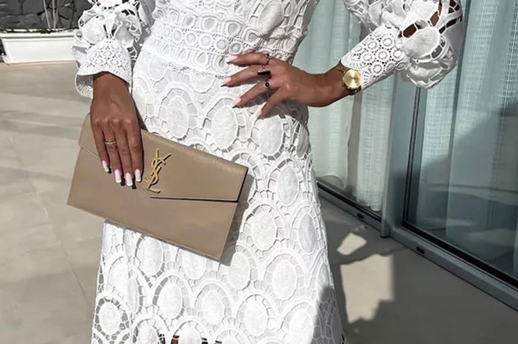 Eloah™ | Elegant Lace Midi Dress