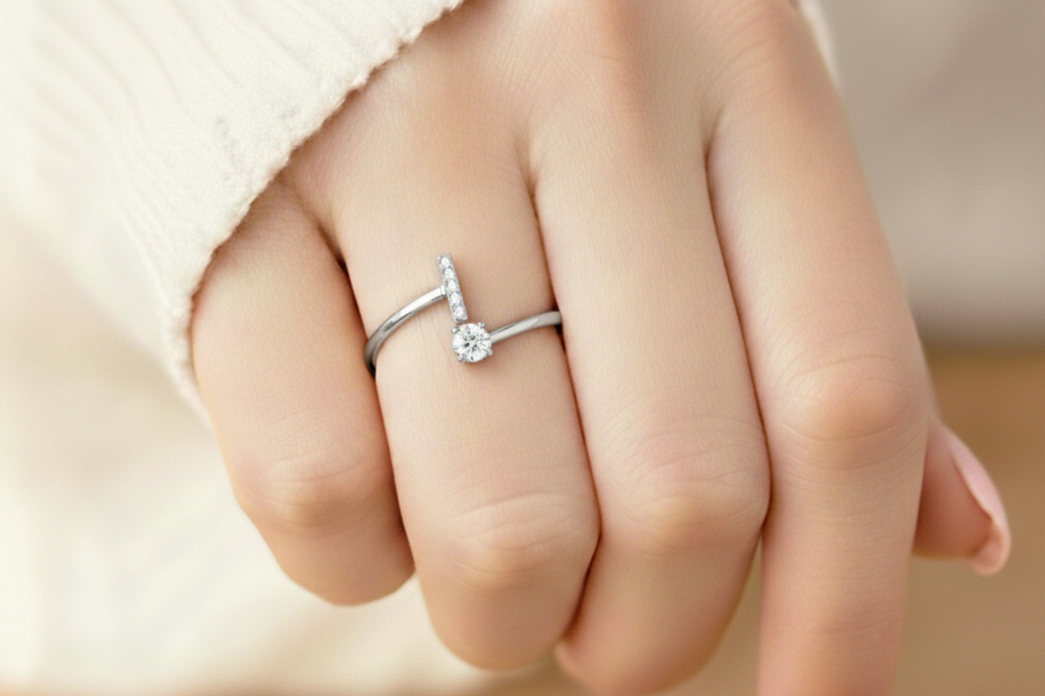 Charming Custom Initial Ring