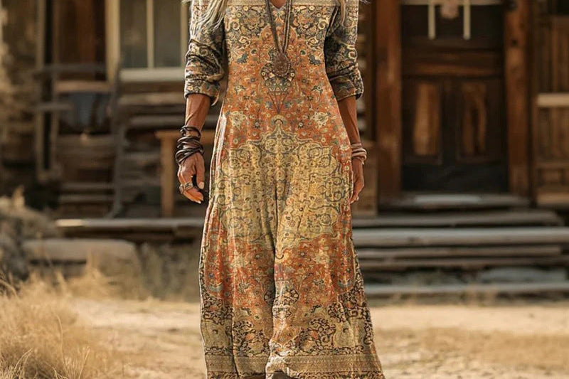 Bea | Long Sleeve Vintage Casual Dress
