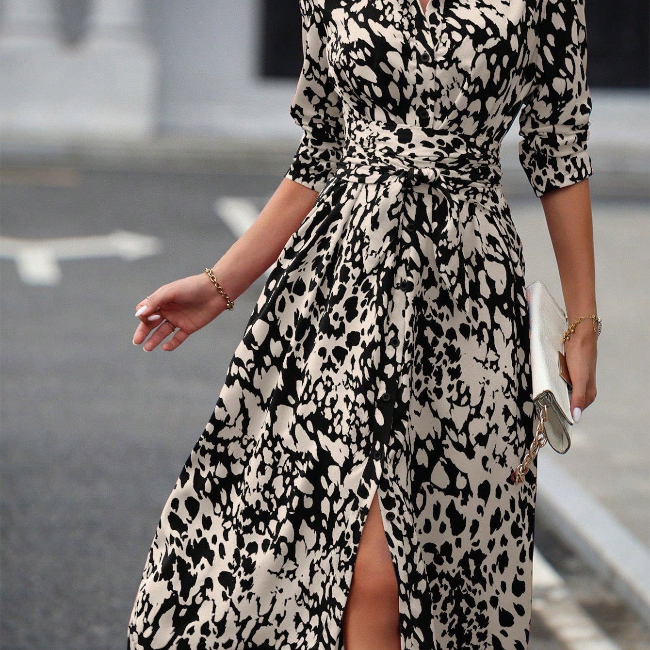 Zafira™ | Geometric Shirt Dress
