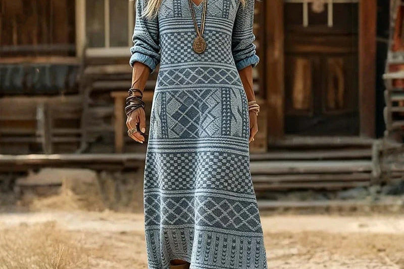 Bea | Long Sleeve Vintage Casual Dress