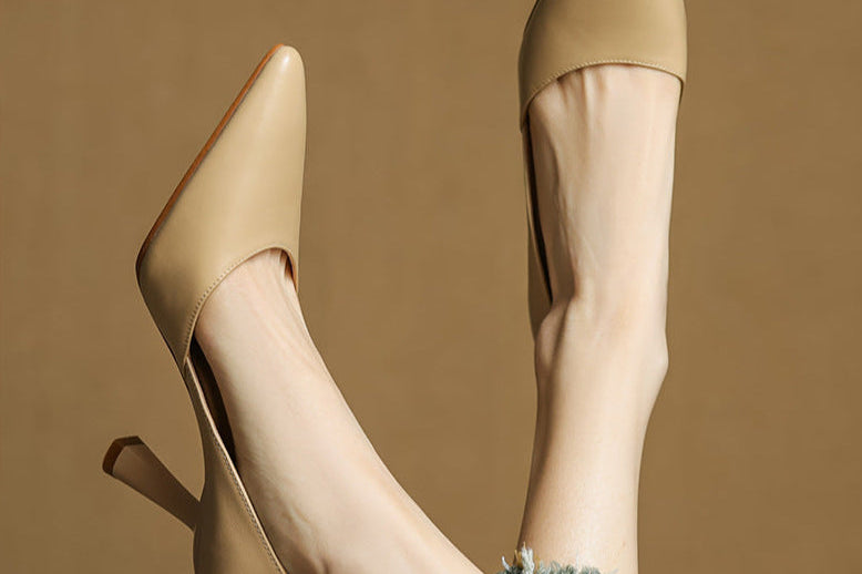Naila Genuine Leather Heels