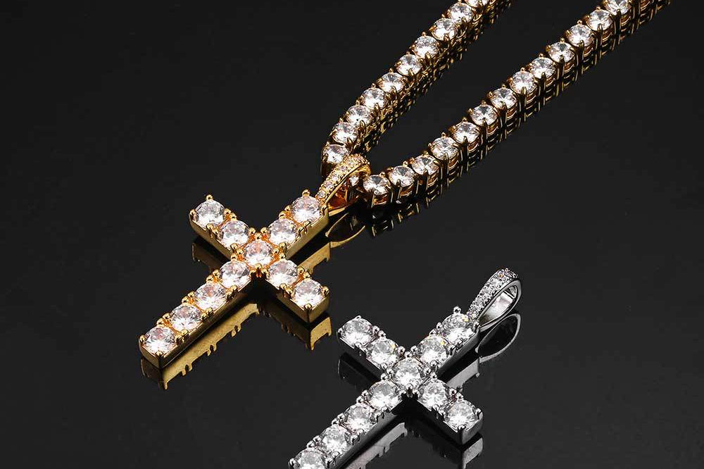 Ethereal Gold Cross Necklace