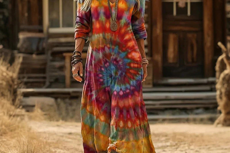 Bea | Long Sleeve Vintage Casual Dress