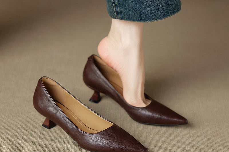 Selva Genuine Leather Heels