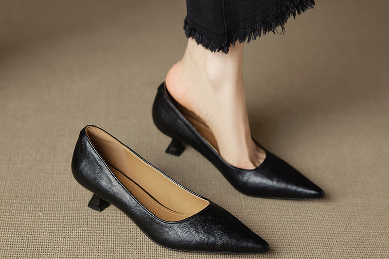 Selva Genuine Leather Heels