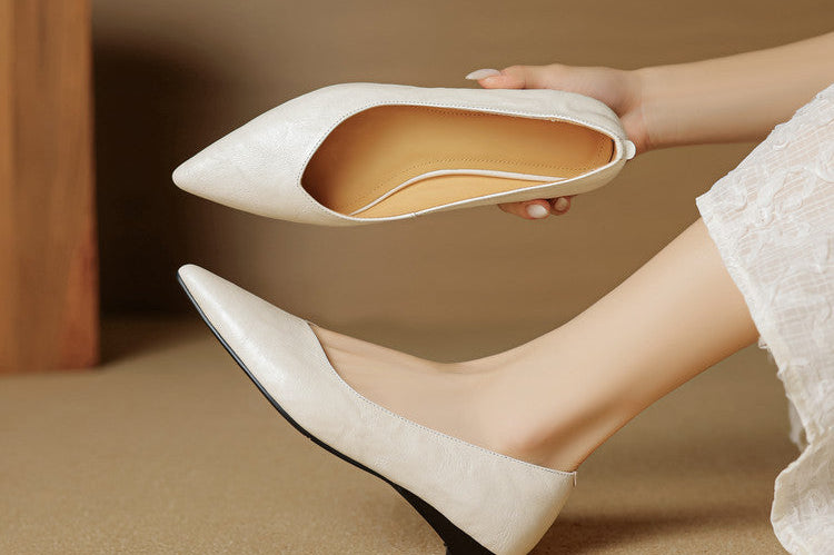 Fauna Genuine Leather Flats