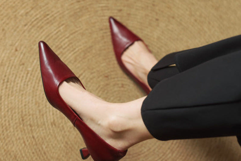 Yanil Genuine Leather Heels