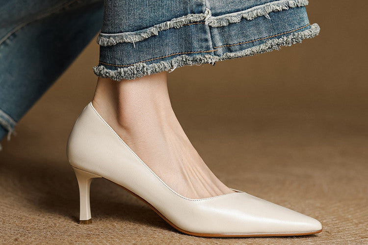 Avella Genuine Leather Heels