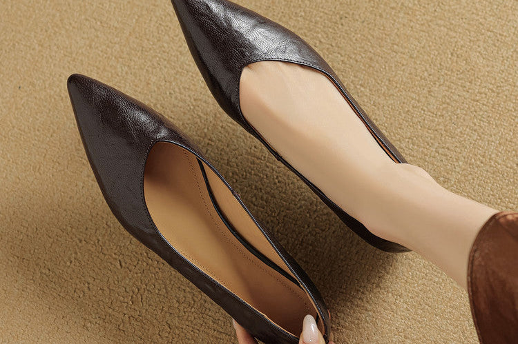 Fauna Genuine Leather Flats