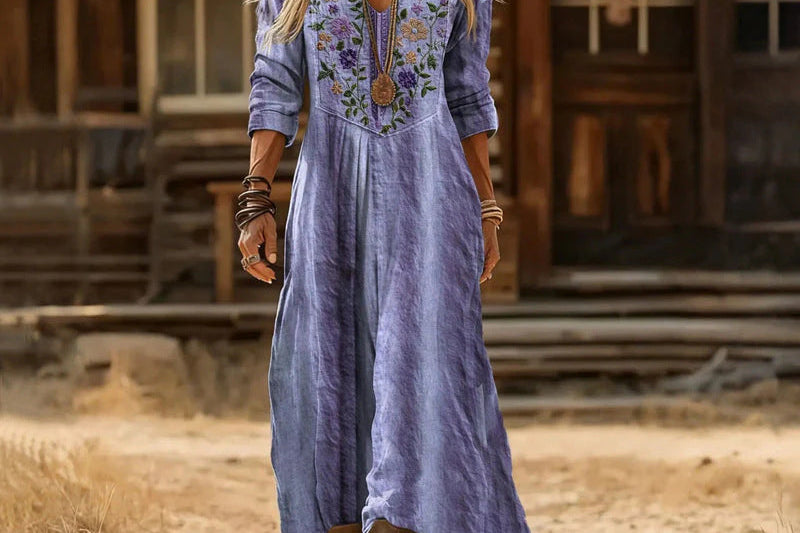 Bea | Long Sleeve Vintage Casual Dress